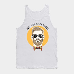 Hipster Summer Emblem Tank Top